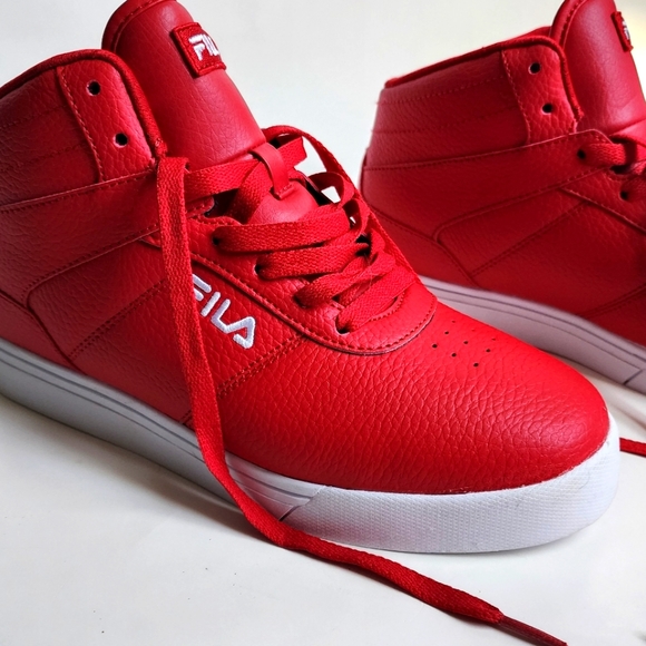 Red Fila Hi Tops - Picture 7 of 10